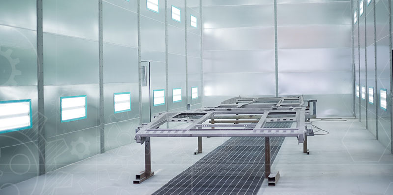 mantener el balanceo de aire en cabina de pintura Industrial